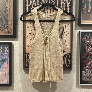 ILLA ILLA Crochet tank top!!